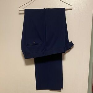 Men's Slim 34/30 Navy Blue suit Pants